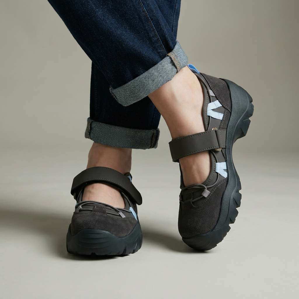 Hedda - Mocassins femme confort avec bride réglable