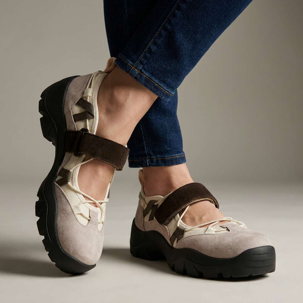 Hedda - Mocassins femme confort avec bride réglable