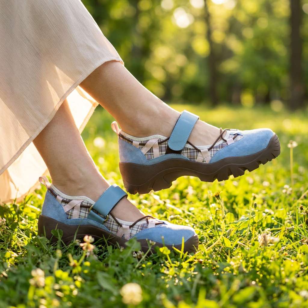 Hedda - Mocassins femme confort avec bride réglable