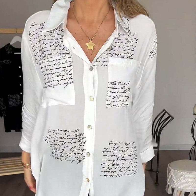 Sina - Elegant and Versatile Printed Shirt
