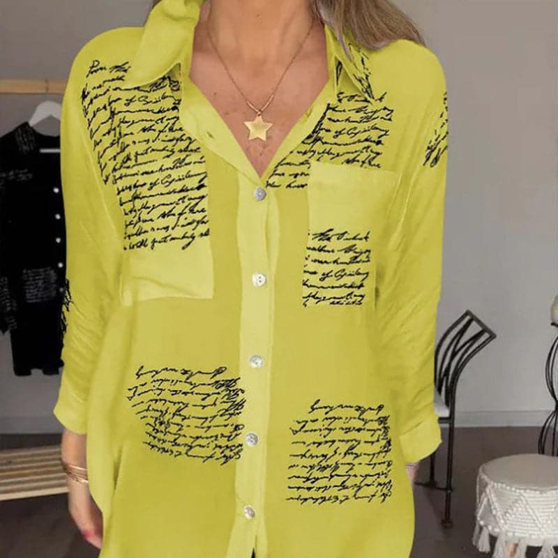 Sina - Elegant and Versatile Printed Shirt