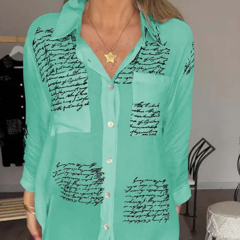 Sina - Elegant and Versatile Printed Shirt