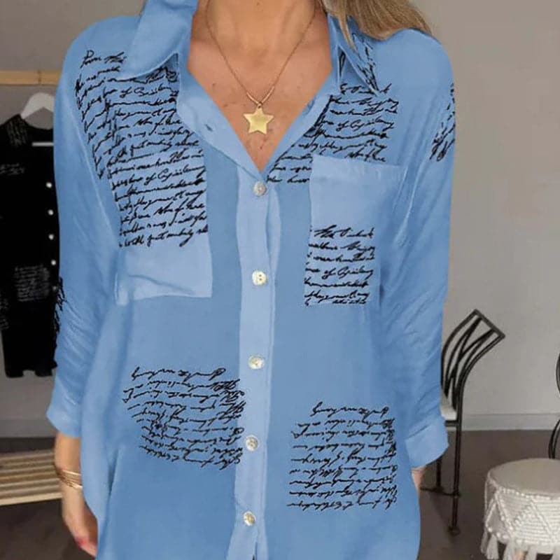 Sina - Elegant and Versatile Printed Shirt
