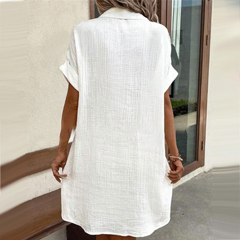 Nerina - Casual Button-Up Shirt Dress