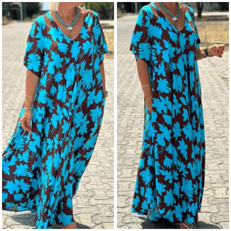 Lilac - Casual Printed Maxi Dress