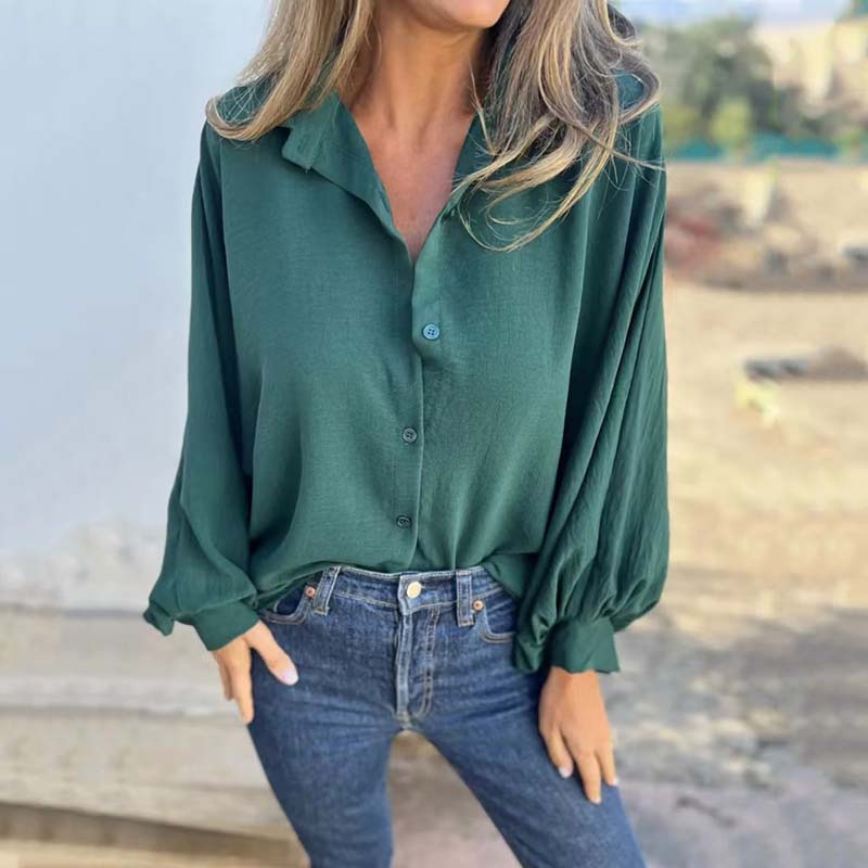 Aenor - Elegant and Versatile Lantern Sleeve Shirt