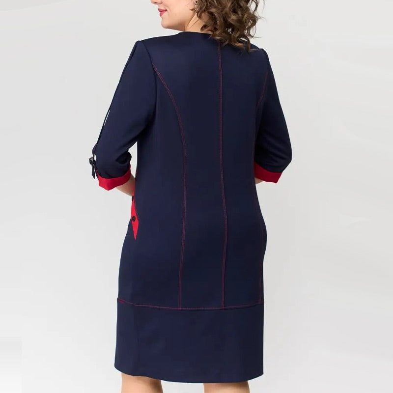 Hermine - Elegant Women's Dress with Side Closure