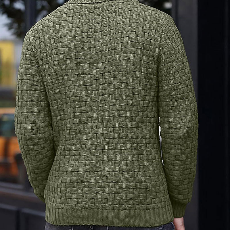 Mirko - Men's Textured High Neck Sweater 
