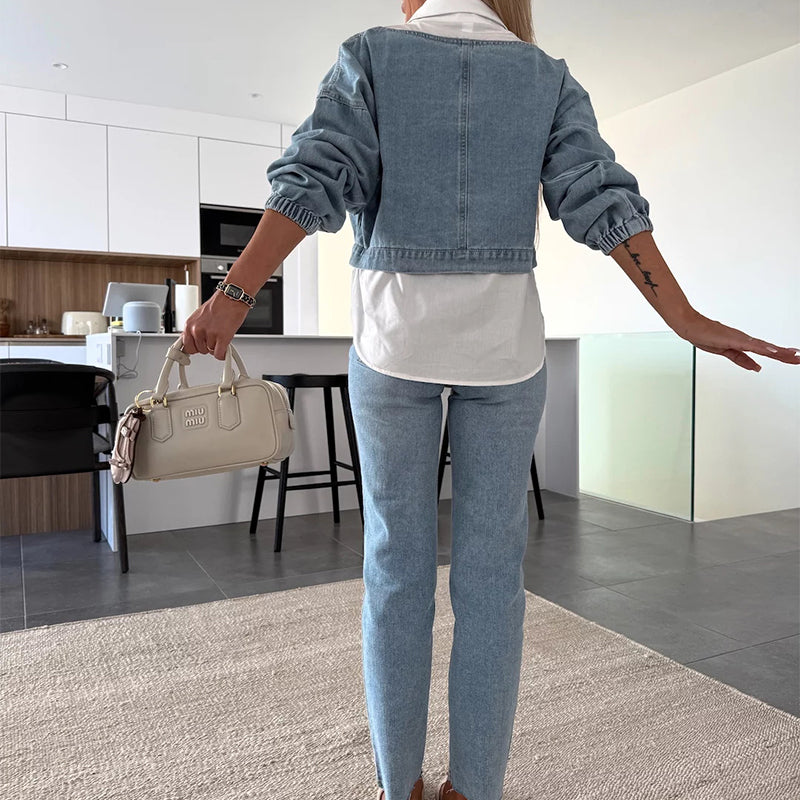 Jaselle - Women's Modern Denim Set