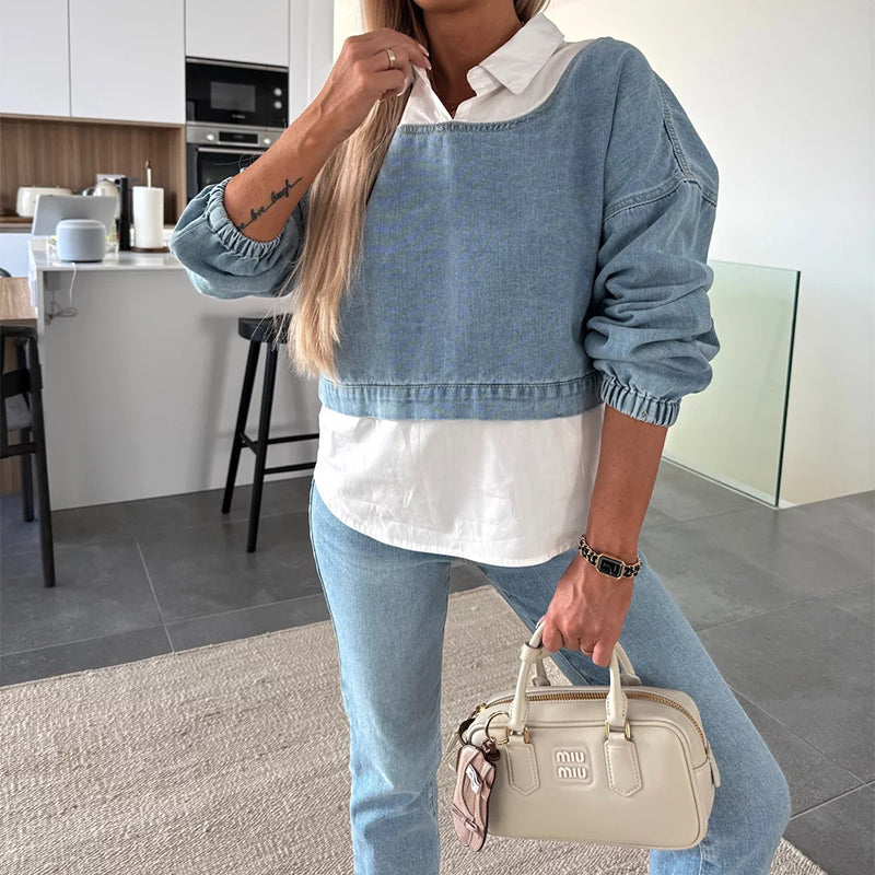 Jaselle - Women's Modern Denim Set