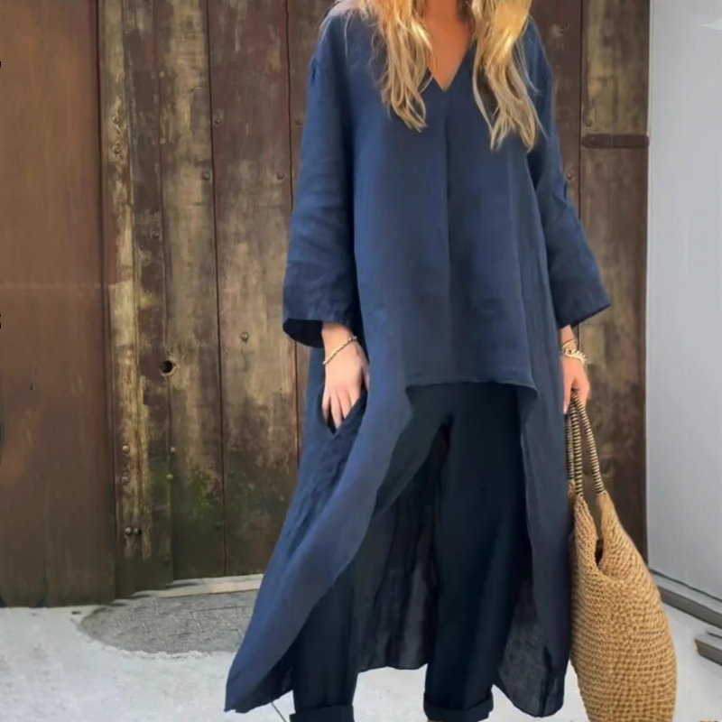 Perrine - 2-Piece Set with Pockets and V-Neck