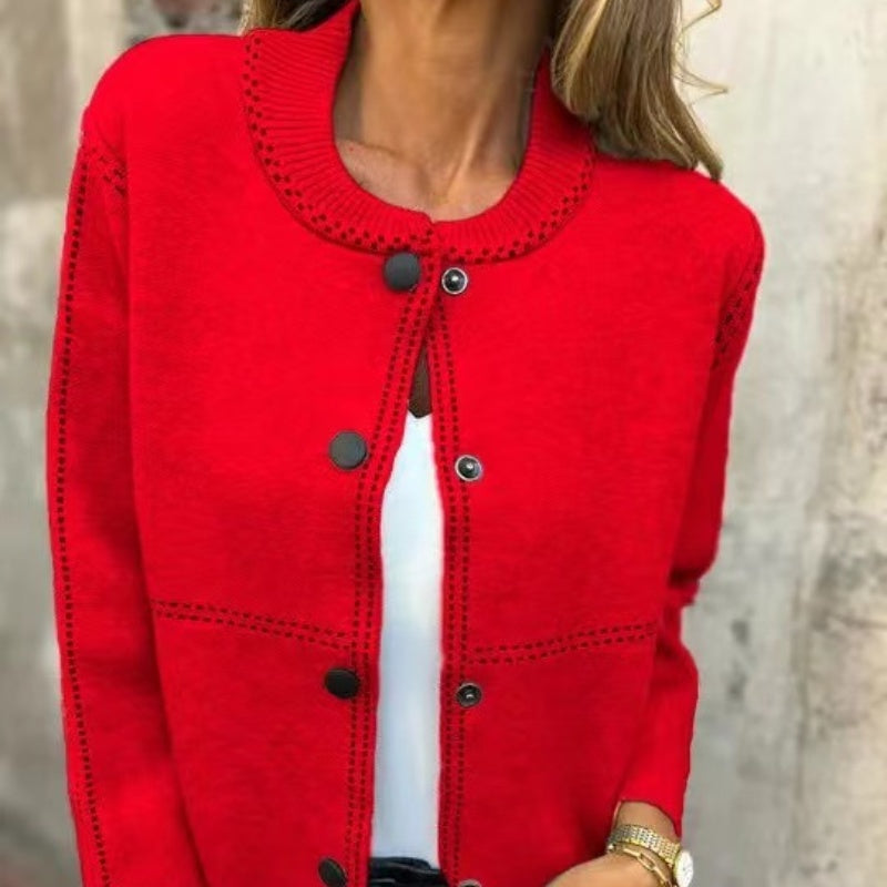 Bea - Women's Cardigan with Button Closure
