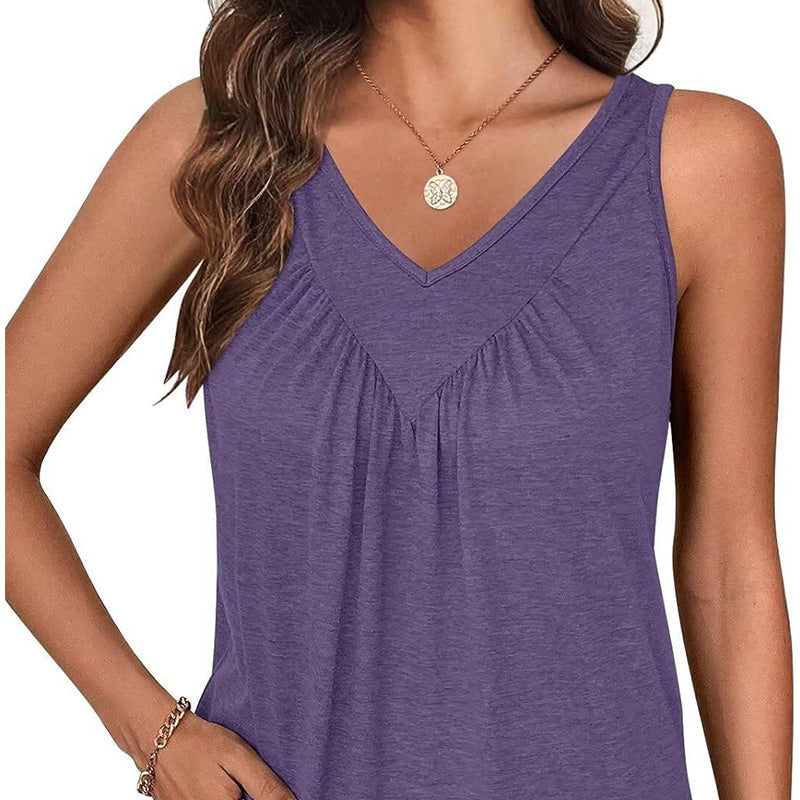 Verena - Women's Sleeveless V-Neck Tank Top