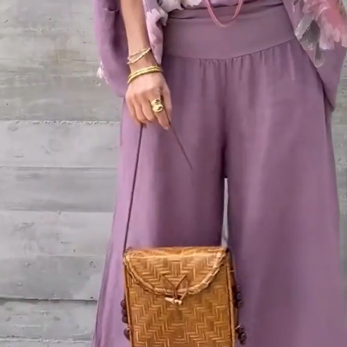 Régine - 2 Piece Loose Printed Chiffon Set