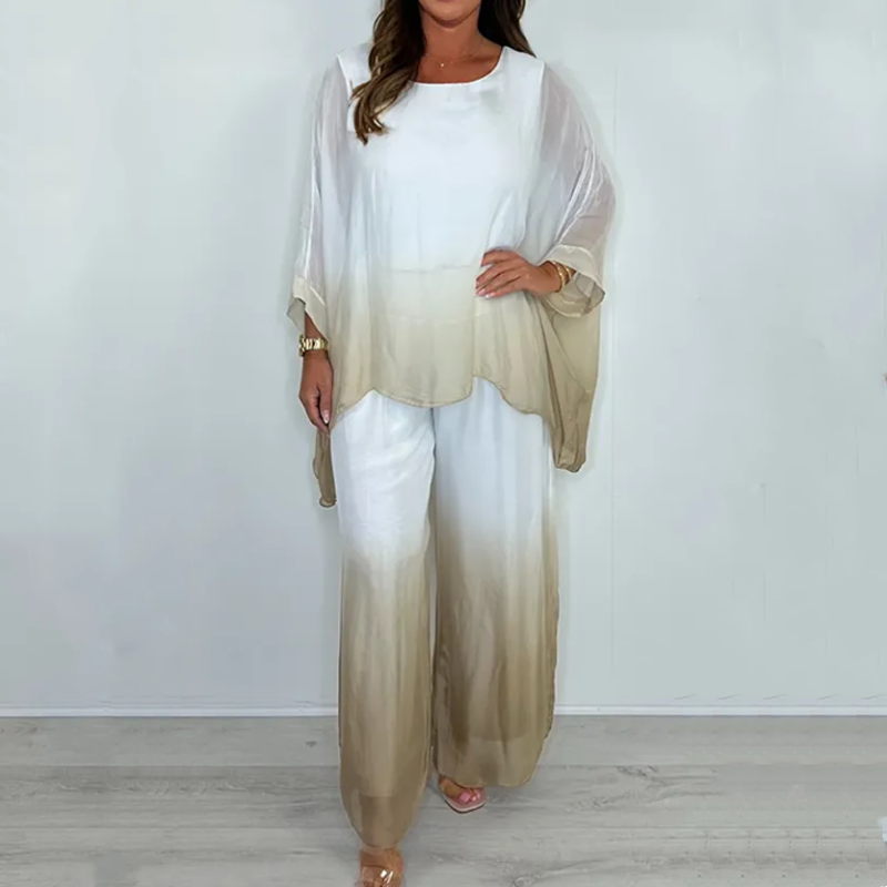 Kyra - Dip Dye Set with Flowy Top and Wide Leg Pants