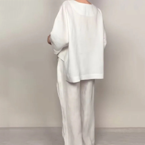 Ilyara - Women's Casual Cotton Linen Set
