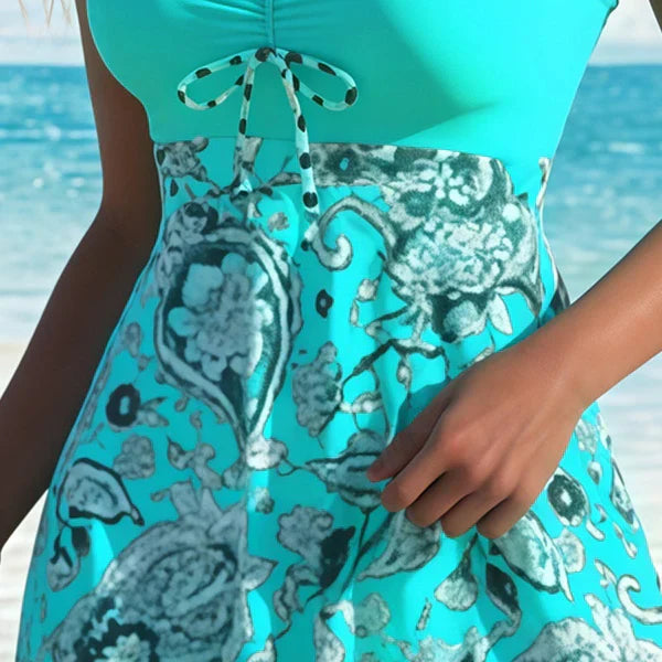 Jorixa - Women's elegant shaping swimsuit dress with integrated shorts