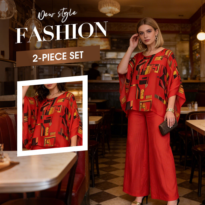 Florika - Elegant Two-Piece Printed Set for Women 
