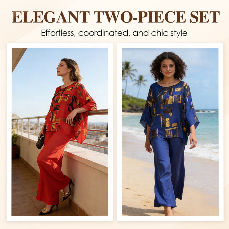 Florika - Elegant Two-Piece Printed Set for Women 