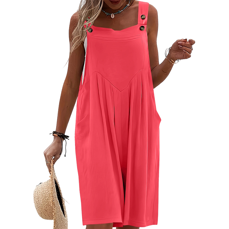 Rhyzelia - Women's Sleeveless Wide-Leg Summer Jumpsuit