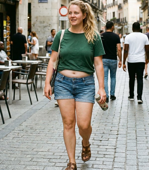 Phaedora - Short femme taille haute avec poches profondes